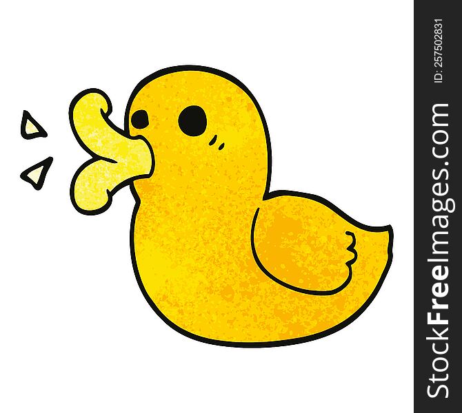 Cartoon Doodle Rubber Duck