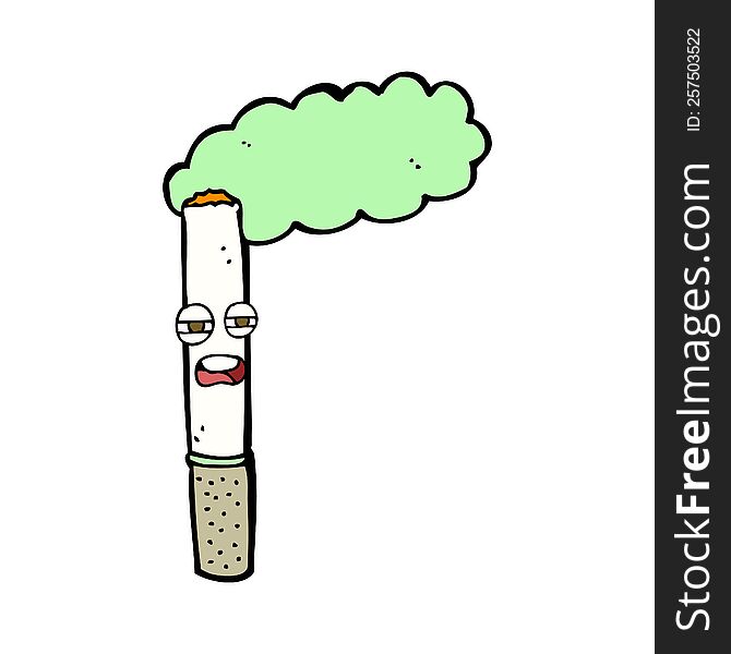 Cartoon Happy Cigarette