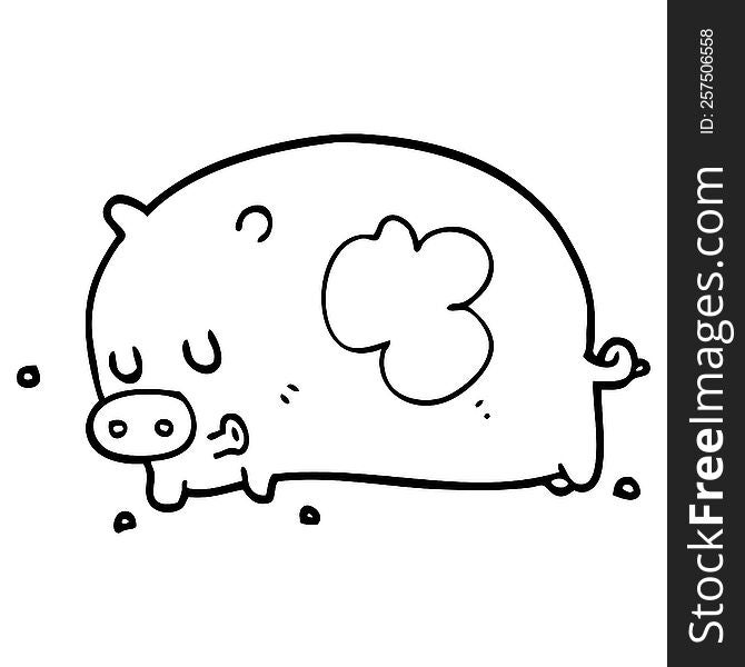 Cute Cartoon Pig