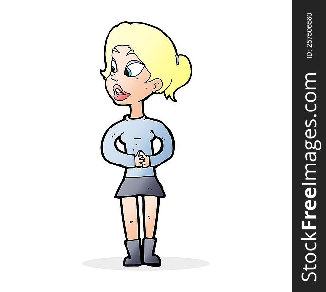 Cartoon Girl Talking