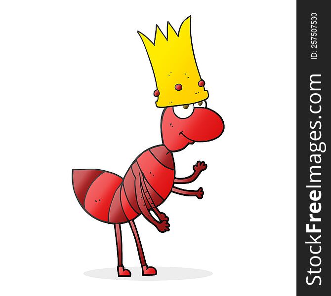 cartoon ant queen