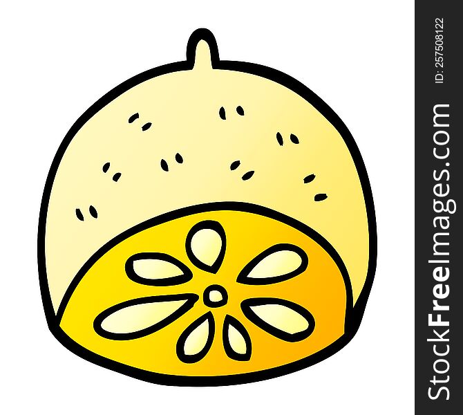 Cartoon Doodle Lemon Fruit