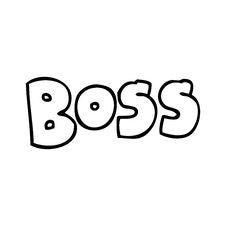 Cartoon Word Boss Stock Image