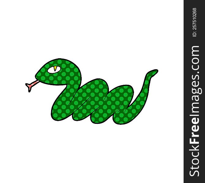 cartoon slithering snake. cartoon slithering snake