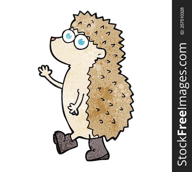 Cute Texture Cartoon Hedgehog
