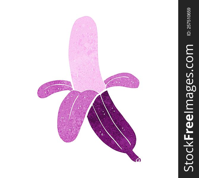 cartoon purple banana