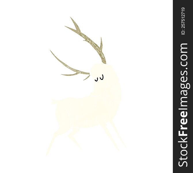 Cartoon White Stag