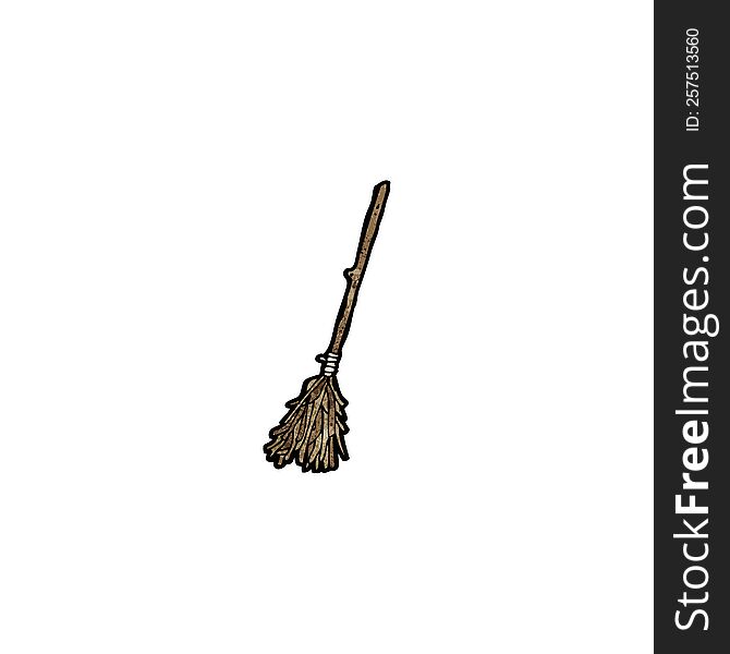 cartoon witch s broom
