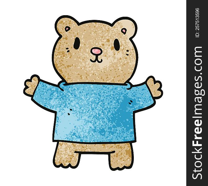 Cartoon Doodle Teddy Bear