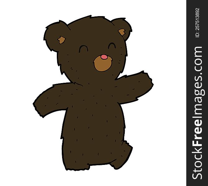 Cartoon Black Bear