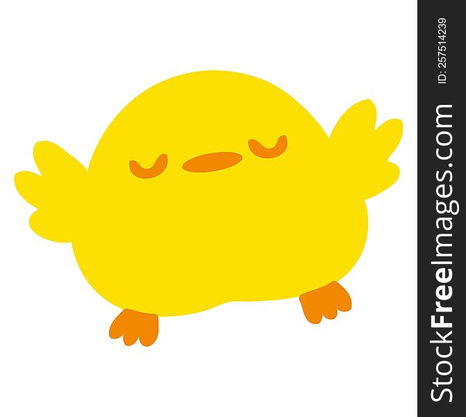 cute cartoon baby bird