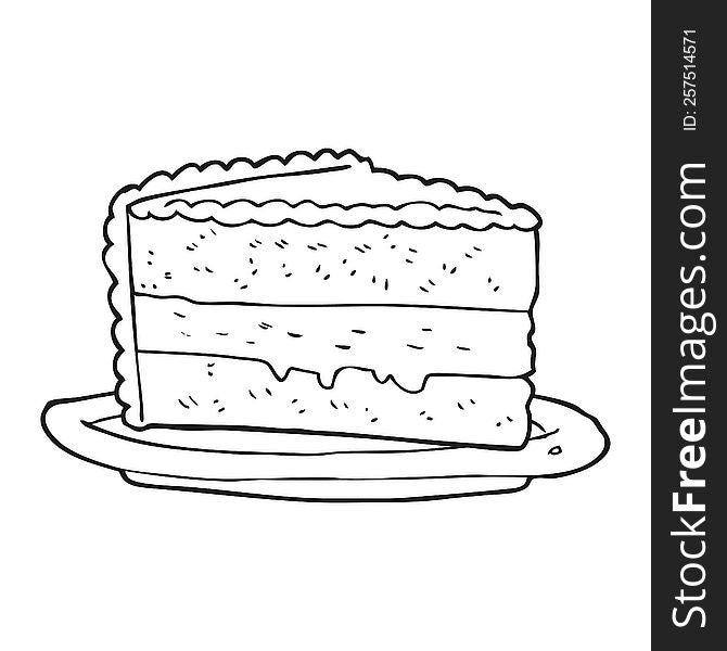 Black And White Cartoon Cake