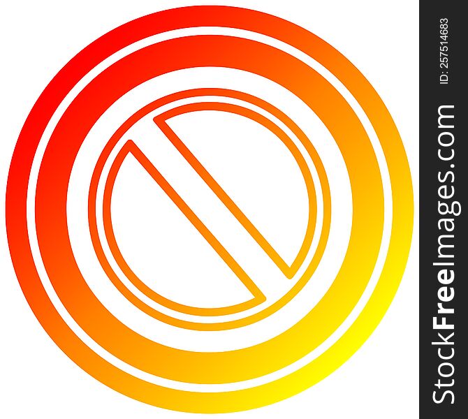 generic stop circular in hot gradient spectrum