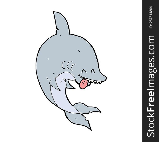 funny cartoon shark