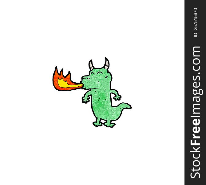 cartoon funny dragon