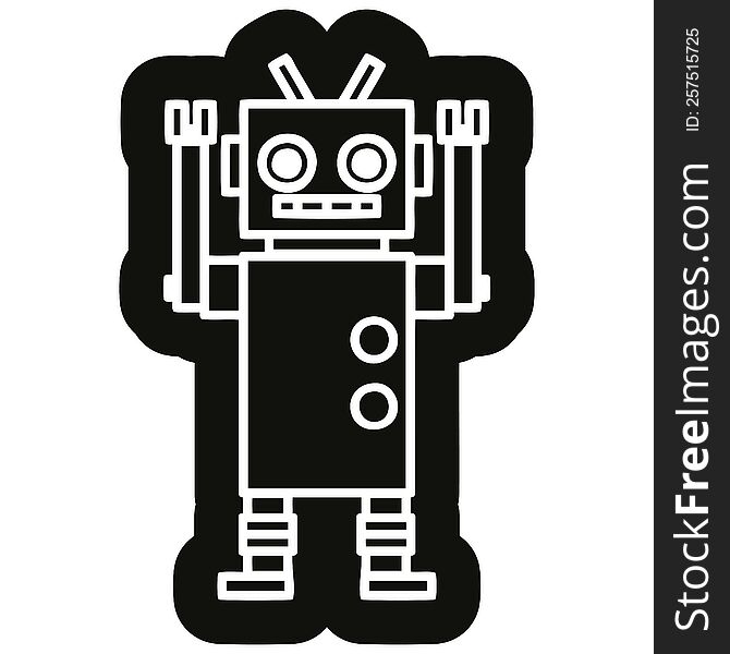 dancing robot icon