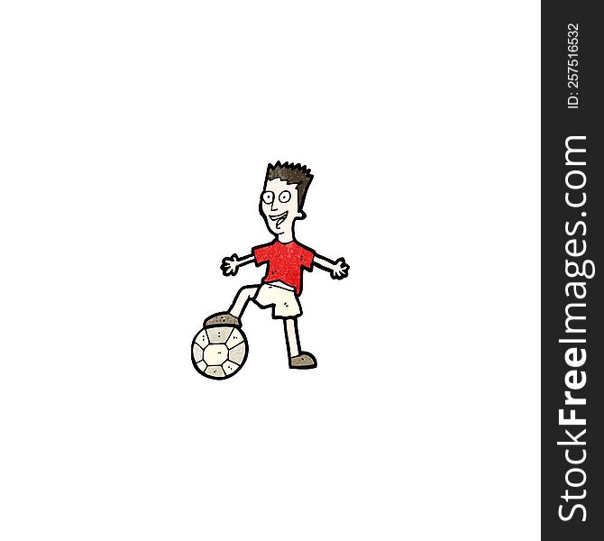 Cartoon Soccer Player