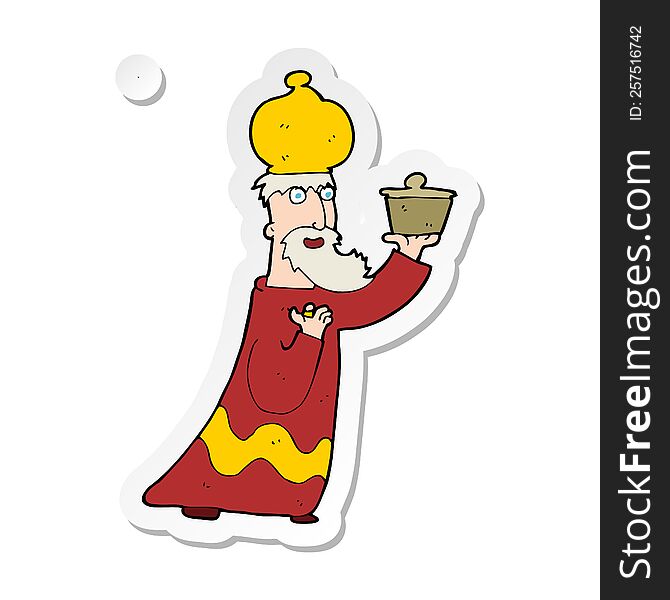 sticker of a one of the three wise men