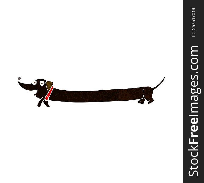 Cartoon Dachshund