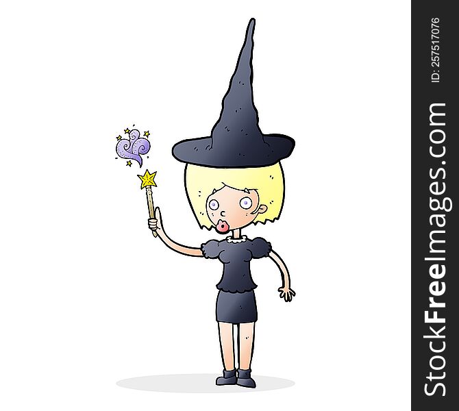 cartoon halloween witch