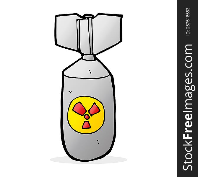 cartoon nuclear bomb