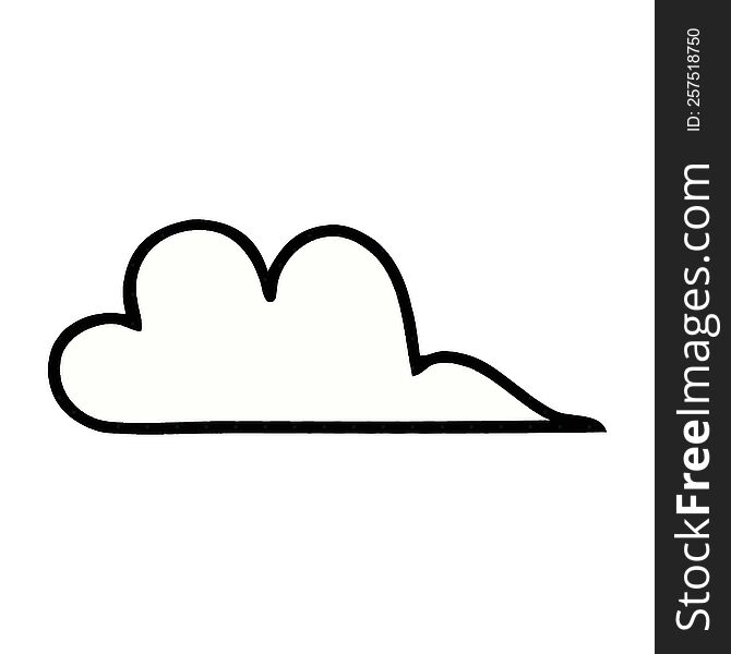 Comic Book Style Cartoon Cloud