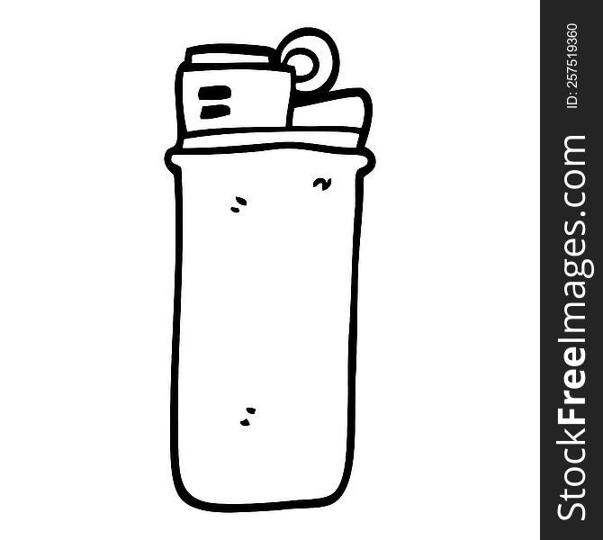 Line Drawing Cartoon Disposable Lighter