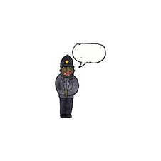 Cartoon Policeman Stock Image
