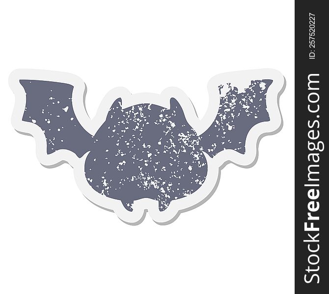 super cute halloween bat grunge sticker