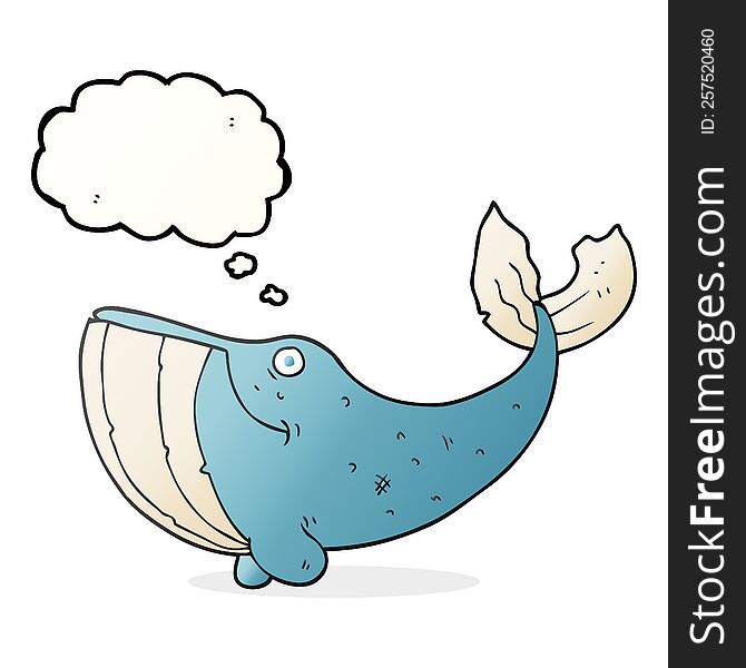 Thought Bubble Cartoon Whale