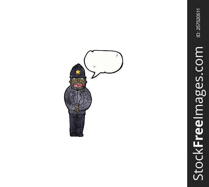 cartoon policeman