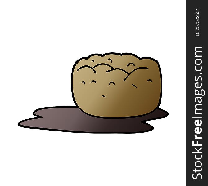 cartoon doodle yorkshire pudding and gravy