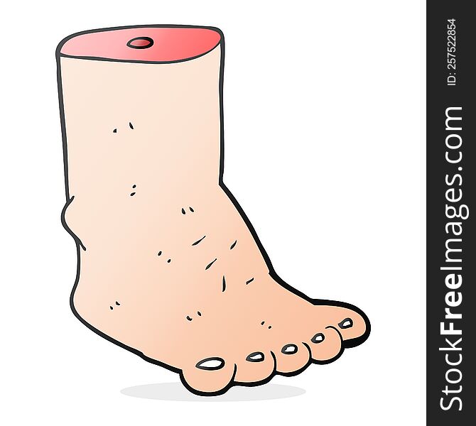 cartoon foot