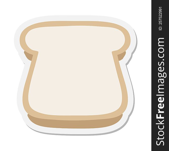 slice of bread sticker