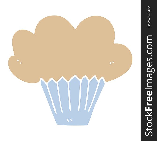cartoon doodle muffin