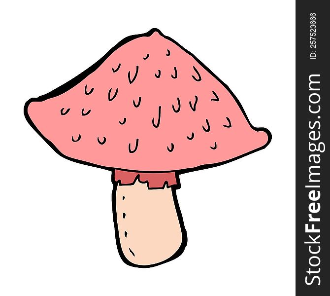 cartoon wild mushroom