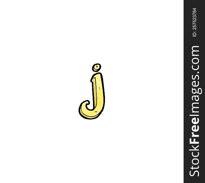 cartoon letter j with eyes