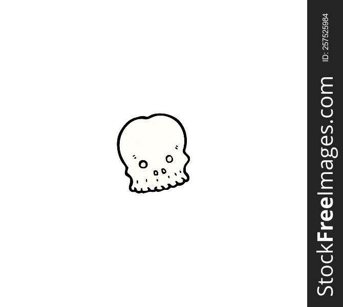 cartoon skull