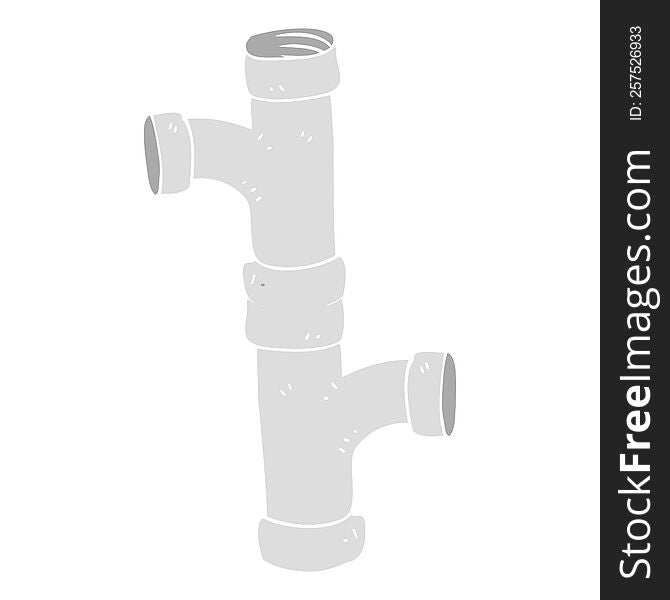 flat color illustration of pipe. flat color illustration of pipe