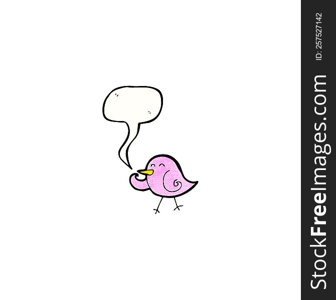 laughing little bird cartoon