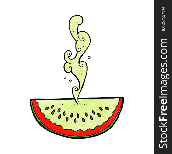 Cartoon Squirting Watermelon