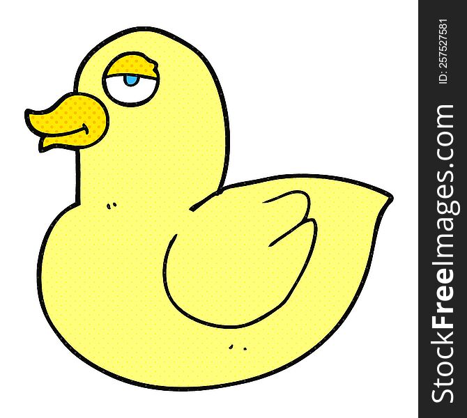 freehand drawn cartoon duck