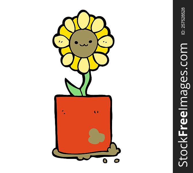 Cute Cartoon Flower