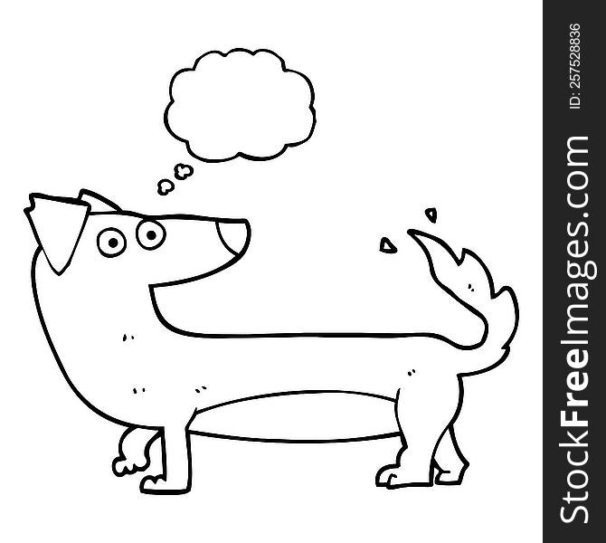 Thought Bubble Cartoon Dog