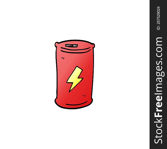 Cartoon Doodle Energy Drink