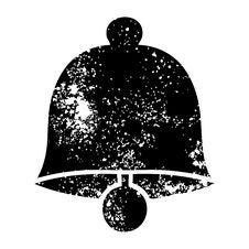 Distressed Symbol Brass Bell Stock Image