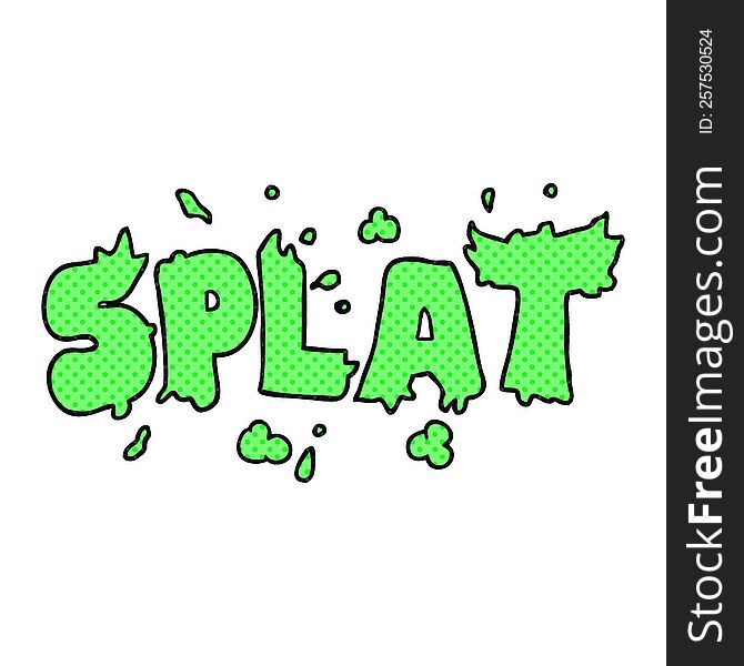 freehand drawn cartoon splat