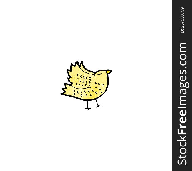 cartoon yellow bird