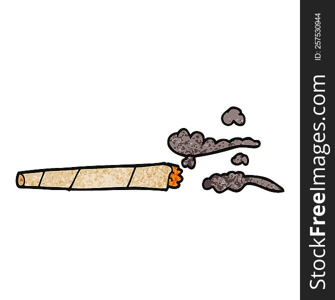 cartoon doodle lit joint