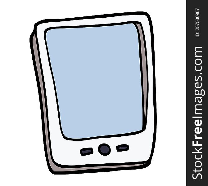 cartoon doodle touch screen mobile